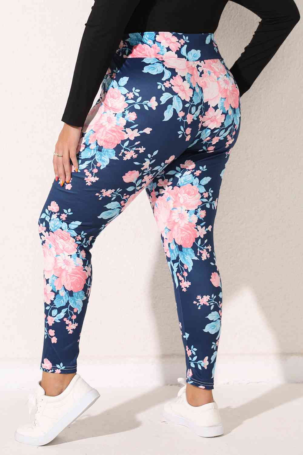 Plus Size Floral Print Legging king-general-store-5710.myshopify.com