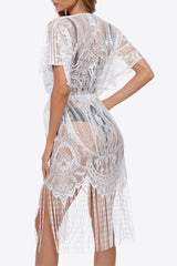 Fringe Trim Lace Cover-Up Dress king-general-store-5710.myshopify.com