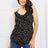 Culture Code Full Size Taste of Spring Ruffle Sleeveless Top in Black king-general-store-5710.myshopify.com