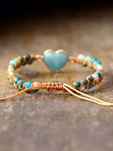 Heart Shape Beaded Bracelet king-general-store-5710.myshopify.com