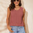 Buttoned Cutout Ribbed Trim Knit Tank king-general-store-5710.myshopify.com