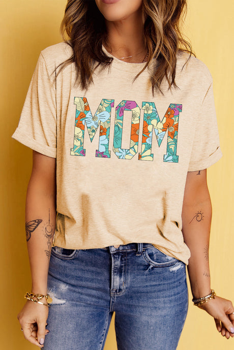 MOM Floral Graphic T-Shirt king-general-store-5710.myshopify.com