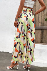 Printed Smocked Waist Wide Leg Pants king-general-store-5710.myshopify.com