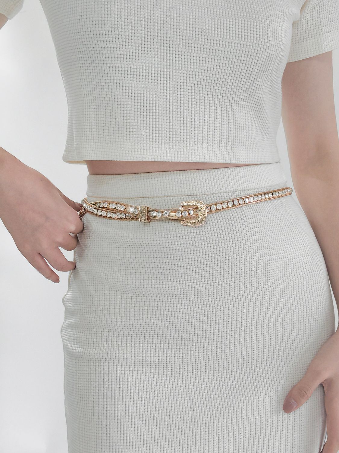 Rhinestone Metal Belt king-general-store-5710.myshopify.com