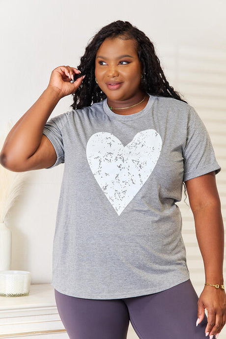 Simply Love Heart Graphic Cuffed Short Sleeve T-Shirt king-general-store-5710.myshopify.com