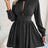 Cutout Turtleneck A-Line Mini Dress king-general-store-5710.myshopify.com