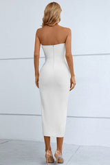 Cutout Strapless Drawstring Detail Split Bandage Dress king-general-store-5710.myshopify.com