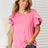 Double Take Pom-Pom Trim Flutter Sleeve Round Neck T-Shirt king-general-store-5710.myshopify.com