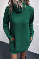 Turtleneck Sweater Dress with Pockets king-general-store-5710.myshopify.com