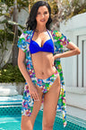 Floral Belted Dress and Halter Neck Bikini Set king-general-store-5710.myshopify.com