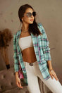 Plaid Open Front Blazer king-general-store-5710.myshopify.com