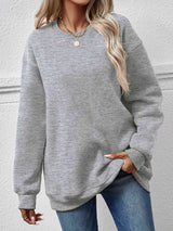 Round Neck Long Sleeve Sweatshirt king-general-store-5710.myshopify.com