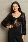 Lace Long Sleeve Bodysuit king-general-store-5710.myshopify.com