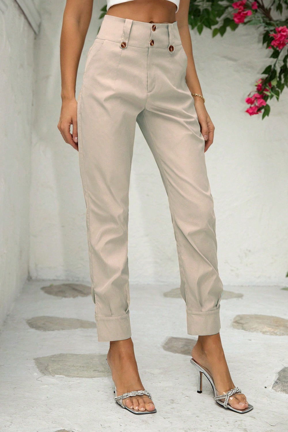 Straight Leg Pants with Pockets king-general-store-5710.myshopify.com