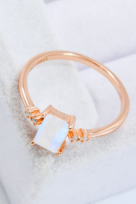 Rectangle Natural Moonstone Ring king-general-store-5710.myshopify.com