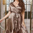 Plus Size Belted Ruffled Surplice Dress king-general-store-5710.myshopify.com