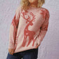 Reindeer and Snowflake Pattern Sweater king-general-store-5710.myshopify.com