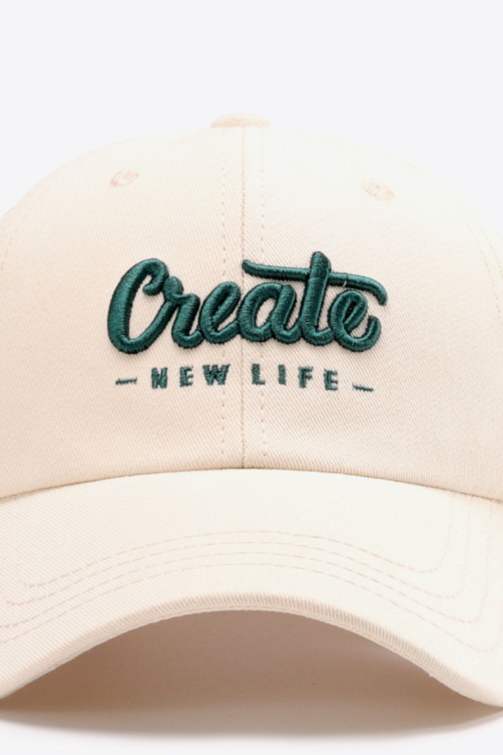 CREATE NEW LIFE Adjustable Cotton Baseball Cap king-general-store-5710.myshopify.com