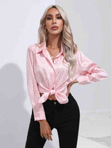 Printed Collared Neck Buttoned Shirt king-general-store-5710.myshopify.com