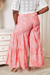 Double Take Floral Tiered Wide Leg Pants king-general-store-5710.myshopify.com