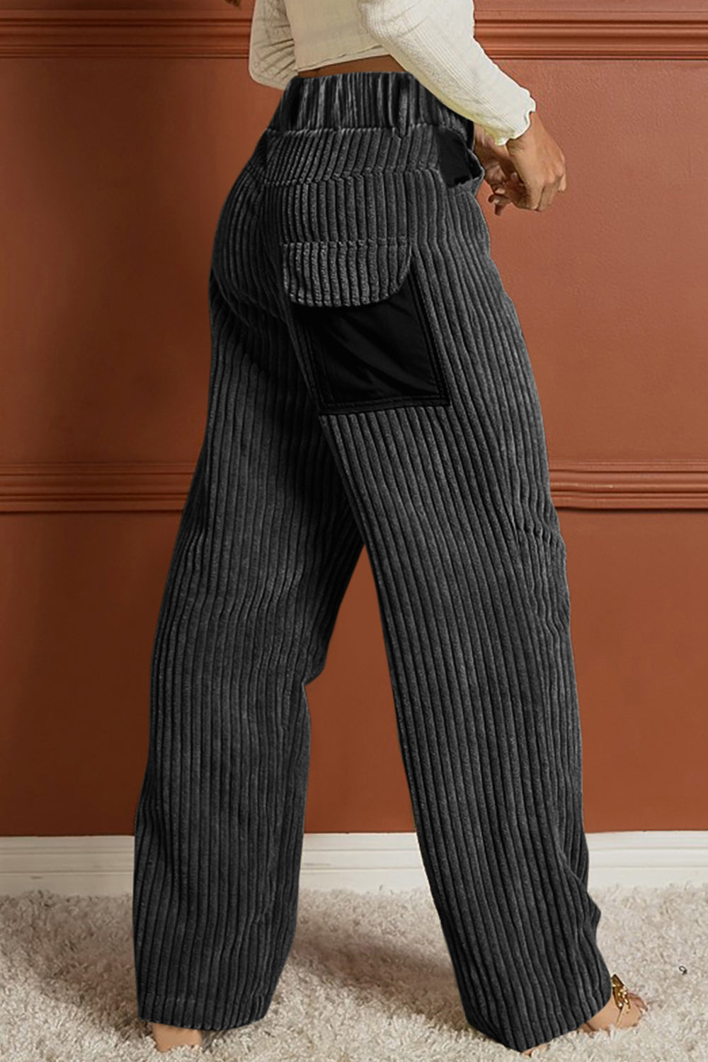 Ribbed Longline Pocketed Pants king-general-store-5710.myshopify.com