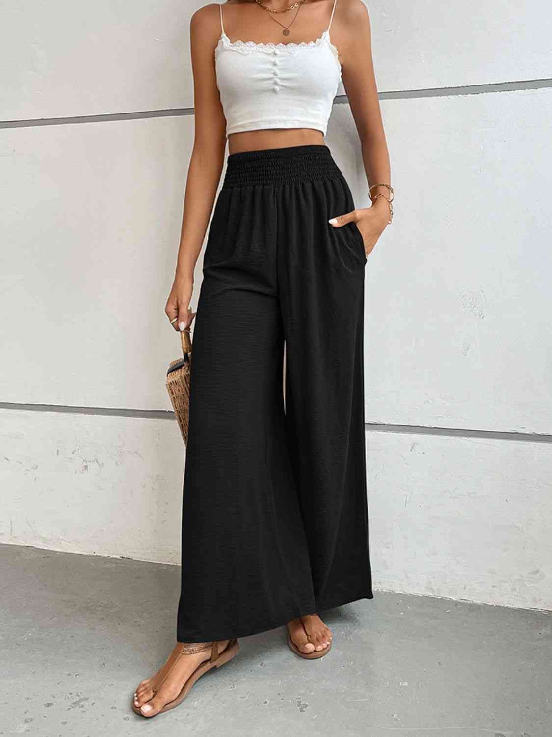 Wide Waistband Relax Fit Long Pants king-general-store-5710.myshopify.com