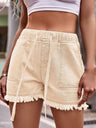 Drawstring Raw Hem Denim Shorts king-general-store-5710.myshopify.com