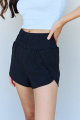 Ninexis Stay Active High Waistband Active Shorts in Black king-general-store-5710.myshopify.com