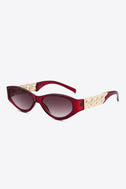 Chain Detail Temple Cat Eye Sunglasses king-general-store-5710.myshopify.com