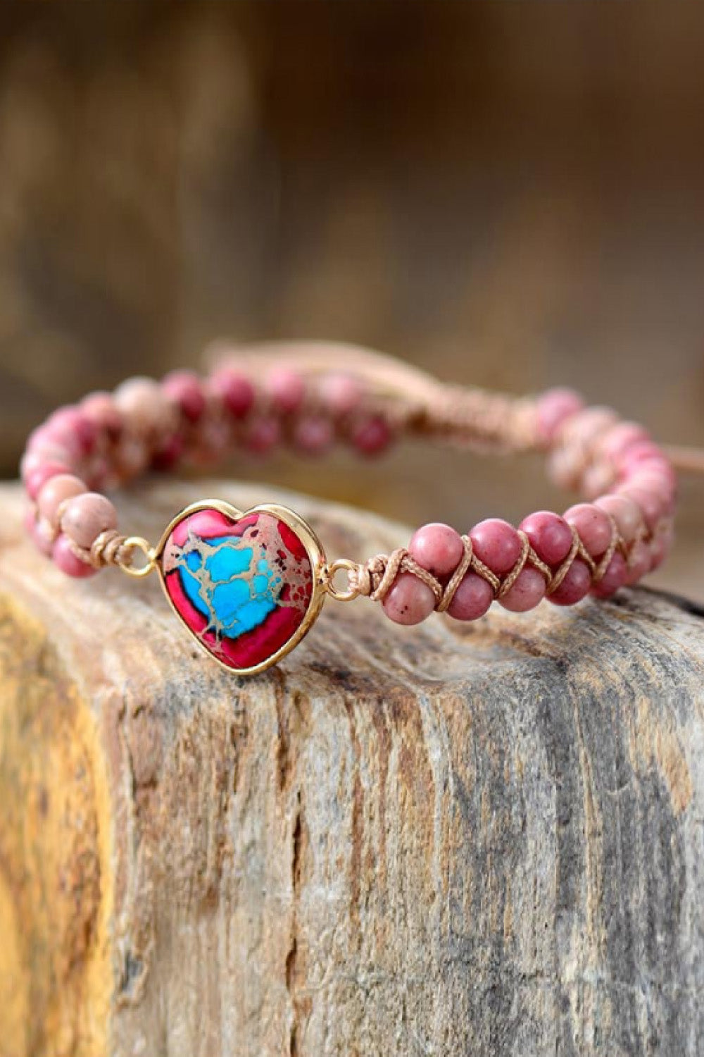 Handmade Heart Shape Natural Stone Bracelet king-general-store-5710.myshopify.com