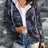 Camouflage Drawstring Detail Zip Up Hooded Jacket king-general-store-5710.myshopify.com