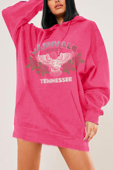 Simply Love Full Size NASHVILLE TENNESSEE Graphic Hoodie king-general-store-5710.myshopify.com