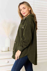 Heimish Cozy Girl Full Size Button Down Shacket king-general-store-5710.myshopify.com