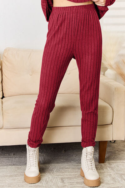 Basic Bae Full Size Notched Long Sleeve Top and Pants Set king-general-store-5710.myshopify.com