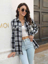 Plaid Collared Neck Buttoned Shirt with Pockets king-general-store-5710.myshopify.com