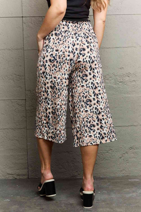 Ninexis Leopard High Waist Flowy Wide Leg Pants with Pockets king-general-store-5710.myshopify.com