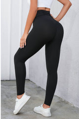 Crisscross Detail Wide Waistband Leggings king-general-store-5710.myshopify.com