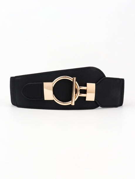 PU Elastic Wide Belt with Alloy Buckle king-general-store-5710.myshopify.com