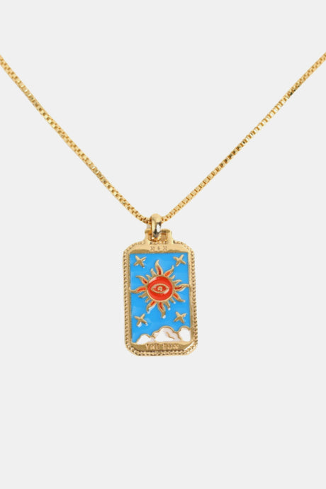 Tarot Card Pendant Copper Necklace king-general-store-5710.myshopify.com