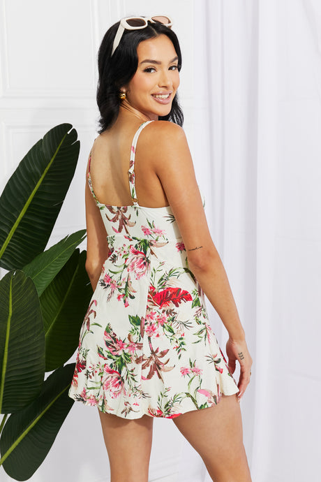 Marina West Swim Full Size Sail With Me V-Neck Swim Dress in Cream king-general-store-5710.myshopify.com