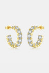 Inlaid Zircon C-Hoop Earrings king-general-store-5710.myshopify.com