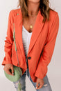 One-Button Padded-Shoulder Blazer king-general-store-5710.myshopify.com