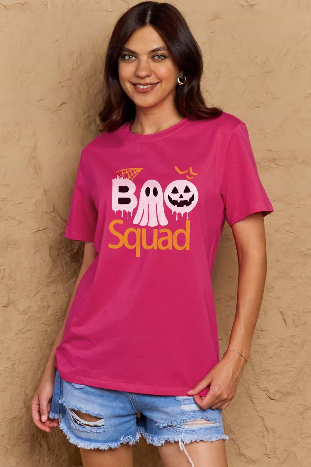 Simply Love Full Size BOO SQUAD Graphic Cotton T-Shirt king-general-store-5710.myshopify.com