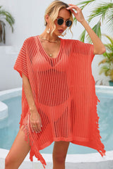 Fringe Trim Openwork Cover Up king-general-store-5710.myshopify.com