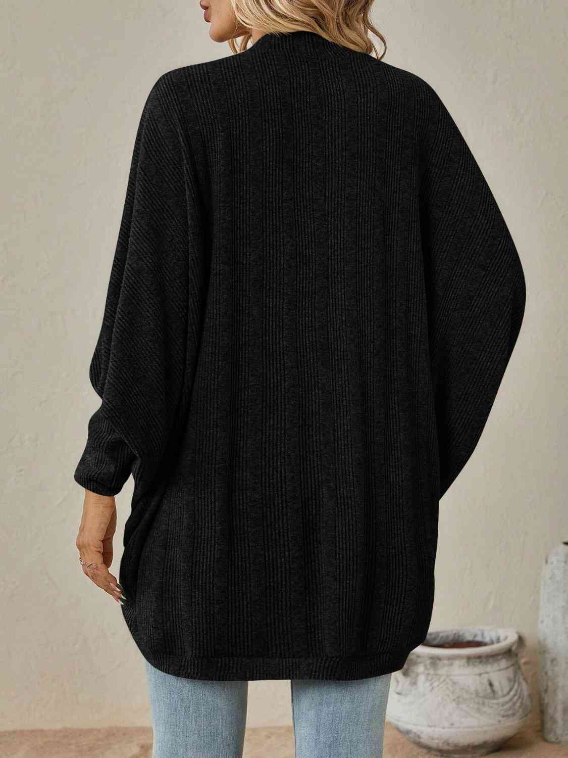 Open Front  Dropped Shoulder Cardigan king-general-store-5710.myshopify.com