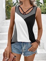 Color Block Tank Top king-general-store-5710.myshopify.com