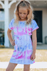 Girls Tie-Dye Belted T-Shirt Dress king-general-store-5710.myshopify.com