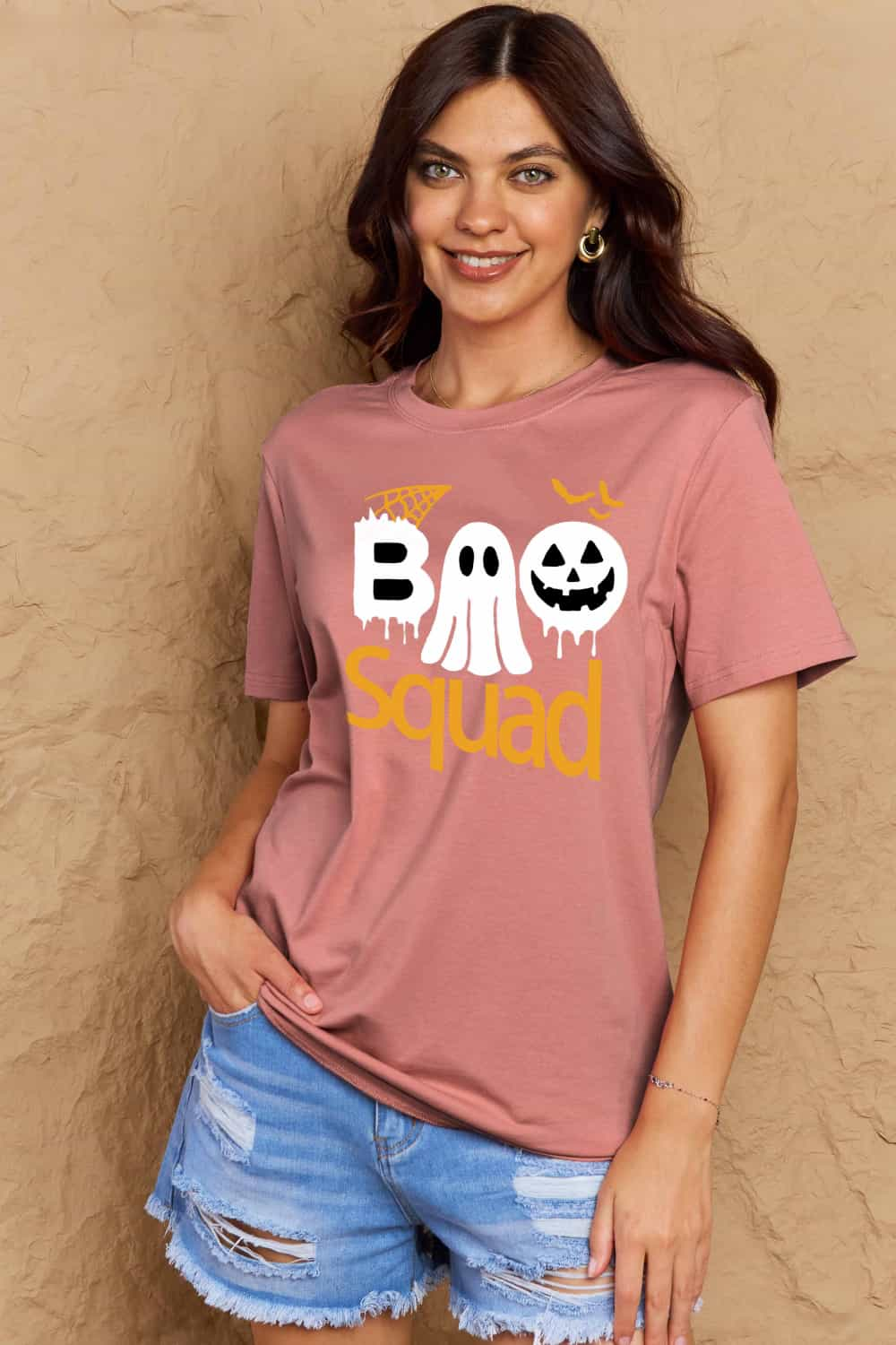 Simply Love Full Size BOO SQUAD Graphic Cotton T-Shirt king-general-store-5710.myshopify.com