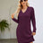 Cable-Knit V-Neck Mini Sweater Dress king-general-store-5710.myshopify.com