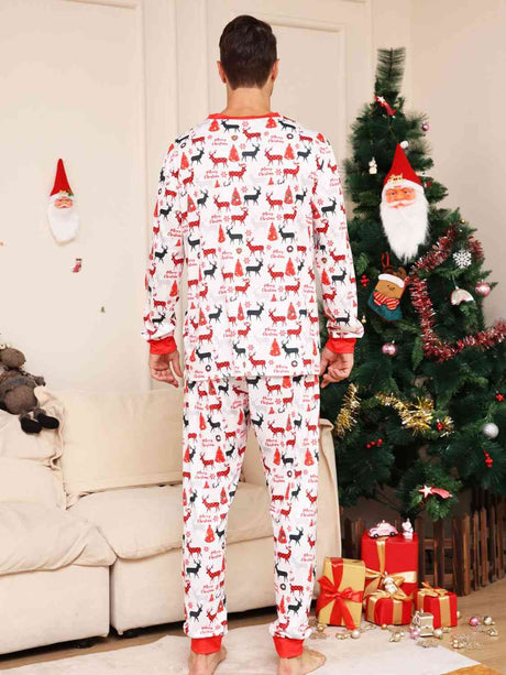 Full Size Reindeer Print Top and Pants Set king-general-store-5710.myshopify.com